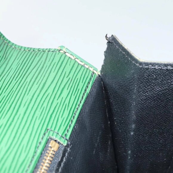 LOUIS VUITTON Epi Serviette Ambassador Business Bag Green - Picture 15 of 15